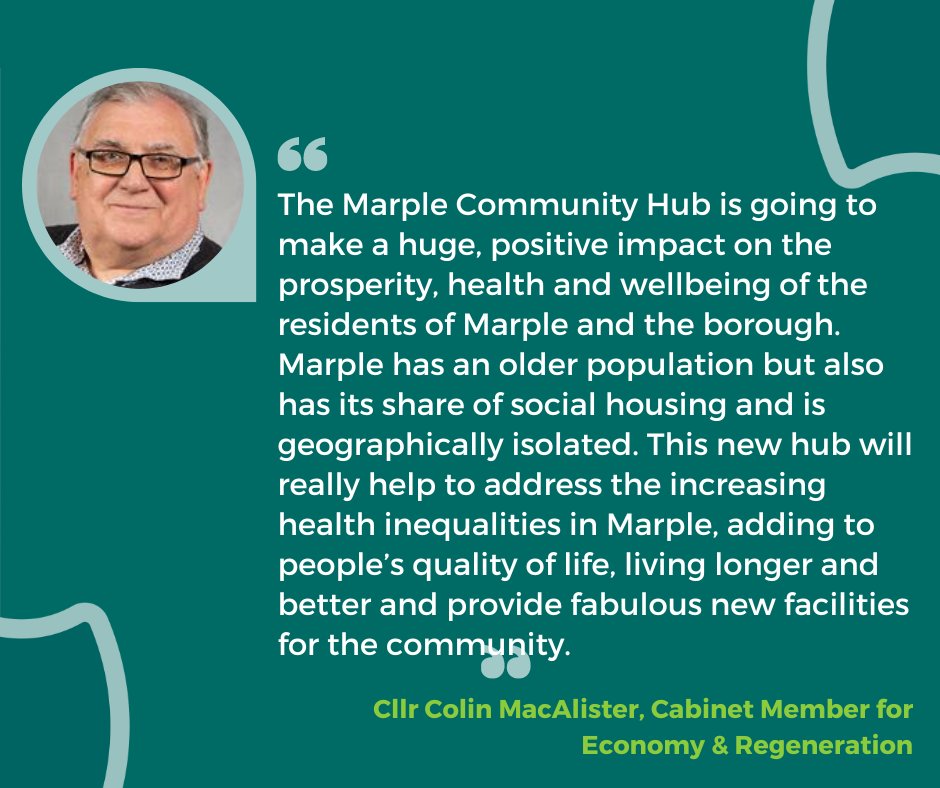StockportMBC's tweet image. ✅ Marple will get a new £20million community hub thanks to funding granted through the Levelling Up project.

The project will deliver a new swimming pool, library, fitness studio, community spaces, and new cycling and walking routes.

Read more here: orlo.uk/5Lg4e