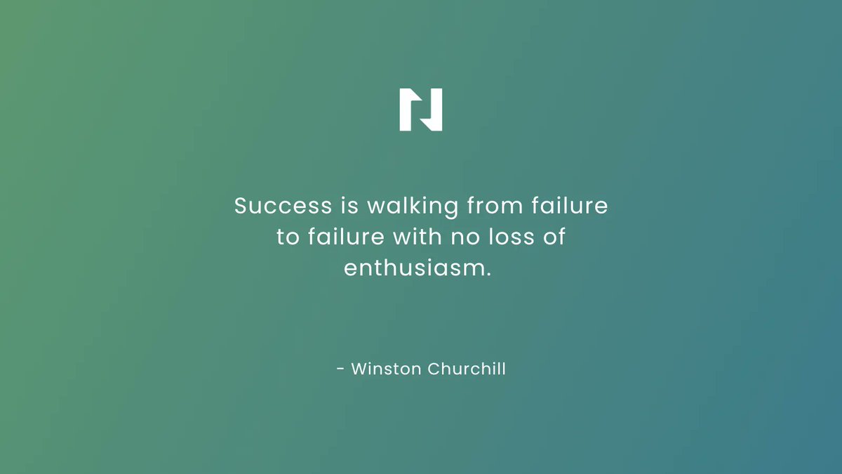 nspireapp's tweet photo. Success is walking from failure to failure with no loss of enthusiasm. 
- Winston Churchill

#nspireapp #dailyquote #motivation #inspiration https://t.co/oF1yR8q8IV