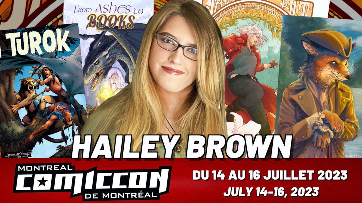 Mtlcomiccon's tweet photo. Nouvelle invitée/New Guests #comicbooks! @hailrenarts!
#montrealcomiccon2023 #artists #Turok #Comiccon https://t.co/nf4WKGGOtR