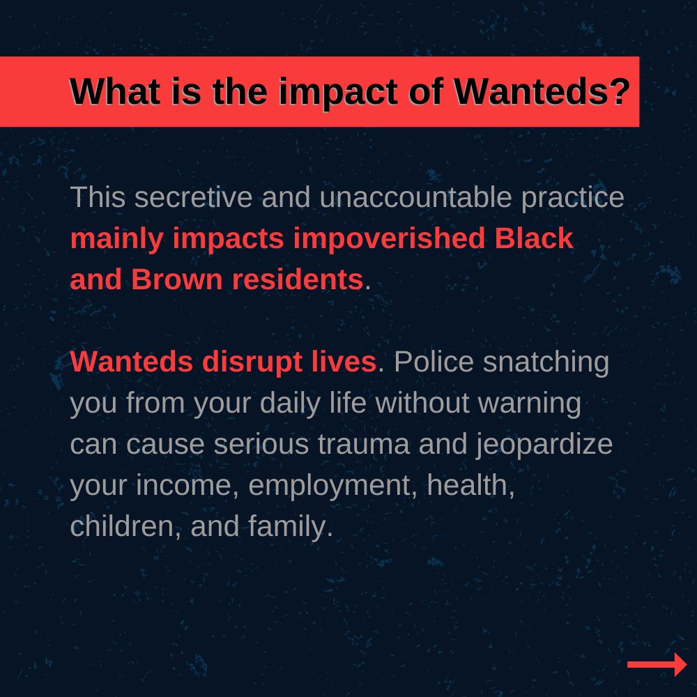 For years, St. Louis police have used Wanteds to arrest and detain people without an arrest warrant, violating the rights of thousands. 

Swipe through to learn about the practice, its impact, and what you can do to help us put an end to it. 

#EndWanteds