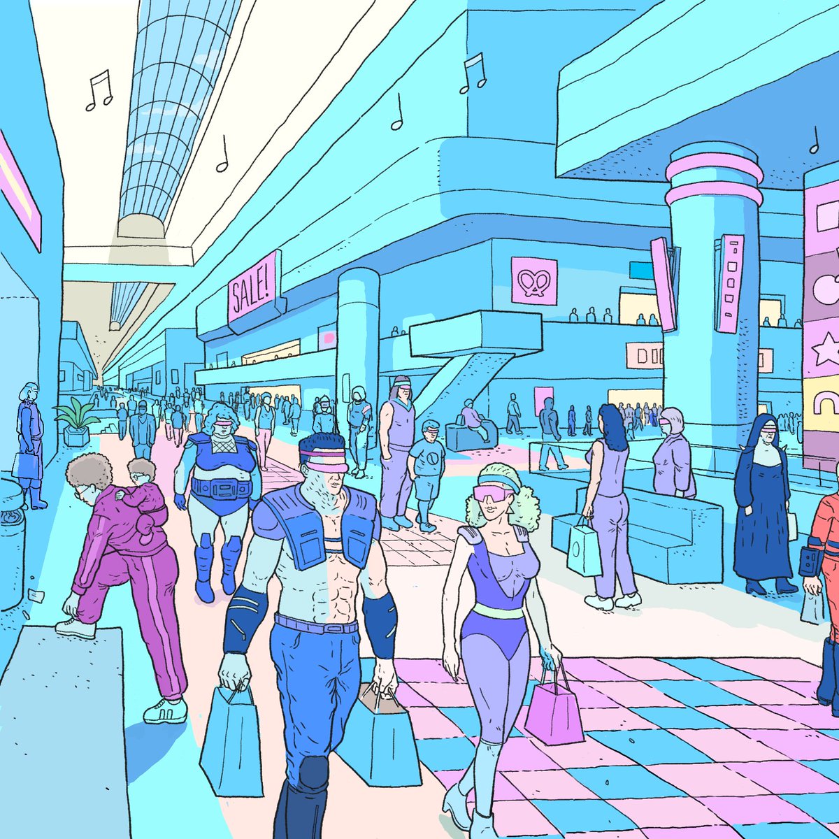mulletcop's tweet photo. My next mini-comic “Attack of the Toxic Rabie-Rats” (working title) is pretty far along. Here’s one of the opening frames in progress. I’ll have more to post soon. #comics #cyberpunk https://t.co/4txhdHNS8c