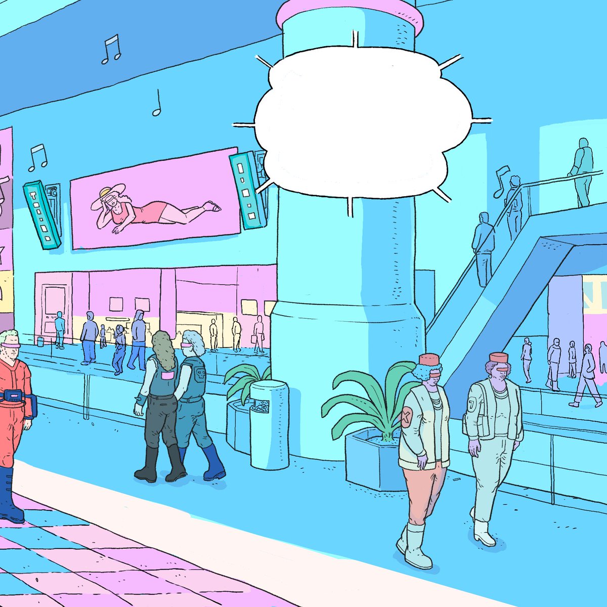 mulletcop's tweet photo. My next mini-comic “Attack of the Toxic Rabie-Rats” (working title) is pretty far along. Here’s one of the opening frames in progress. I’ll have more to post soon. #comics #cyberpunk https://t.co/4txhdHNS8c