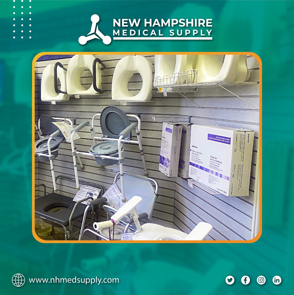 nhmedofficial's tweet image. New Hampshire Medical Supply is the most comprehensive local source for great buys on thousands of medical, surgical, and home health products.

#bathchair #bedpan #sitzbath #commode #newhampshire #pharmacy #medicaldevices #medicalequipment #disability #disabilityinclusion