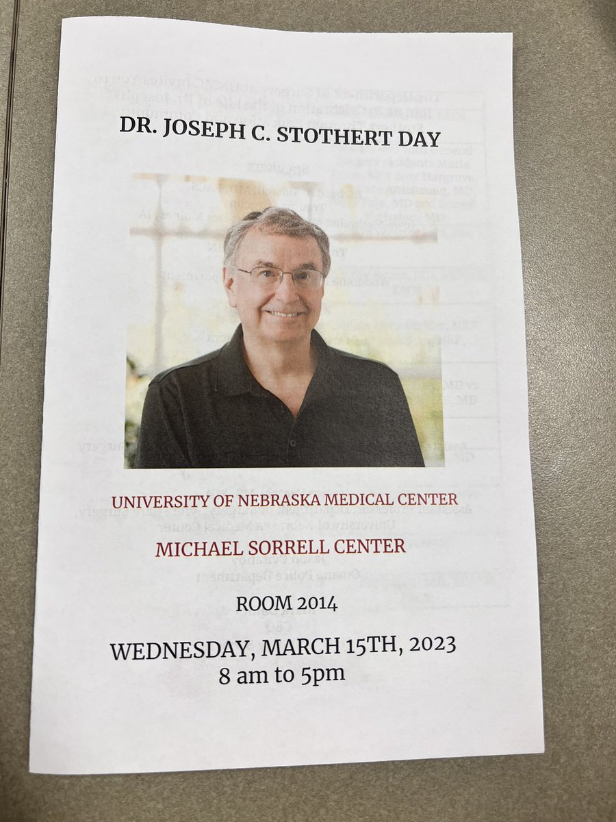 University of Nebraska General Surgery Residency (@unmcsurgery) on Twitter photo A special Grand Rounds today from Dr. Richard Sidwell as the opening speaker for Dr. Joseph Stothert Day. <a href="/rsidwell/">Rick Sidwell</a> discussing rural trauma care- āhere we are the flyover states but really cool things happen hereā. Thank you for the engaging and thought provoking presentation! A special Grand Rounds today from Dr. Richard Sidwell as the opening speaker for Dr. Joseph Stothert Day. <a href="/rsidwell/">Rick Sidwell</a> discussing rural trauma care- āhere we are the flyover states but really cool things happen hereā. Thank you for the engaging and thought provoking presentation!