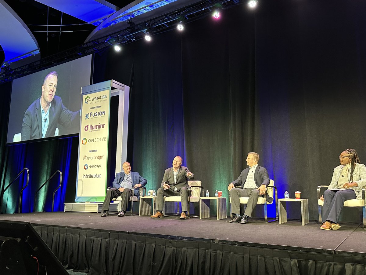 CodeREDbyC24's tweet photo. Today at #DRJSpring, Chris Hurst joined Vanessa Mathews and Frank Shultz, in a session moderated by David Sarabacha to discuss what an effective operational risk and resiliency program will look like as the risk landscape evolves. How is your organization making changes? https://t.co/a9vlLau1Io
