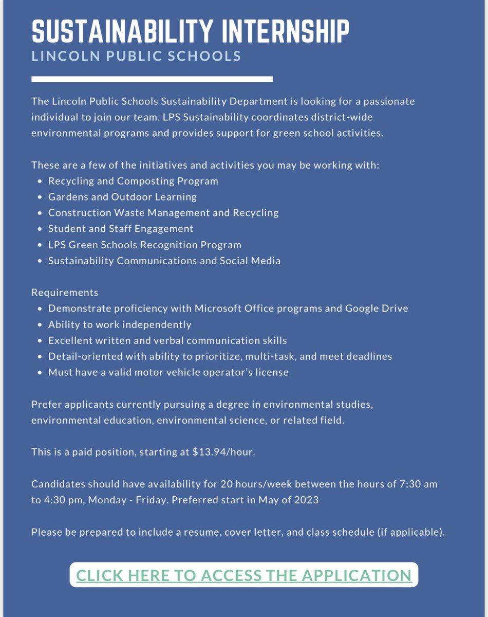UNL_ENVR's tweet photo. Great summer opportunity! Learning more using this link: https://t.co/pfEZXAQOhE https://t.co/YlkRFA9dwr