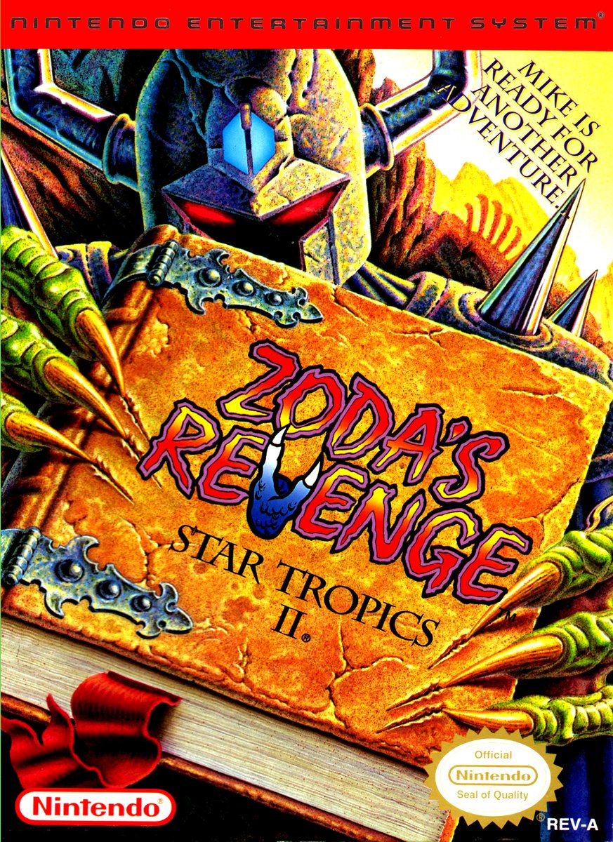 GamersarIo's tweet photo. Zoda's Revenge: Star Tropics II is celebrating anniversary! Today (2023-3-15) makes 29 years since the game was originally launched.

#NintendoEntertainmentSystem #WiiShop #WiiU https://t.co/NAYo0UpZFx
