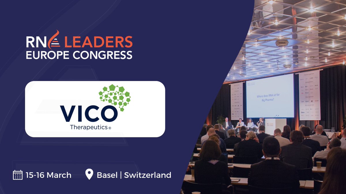 Our clinical team is onsite for the RNA Leaders Europe Congress in Basal, Switzerland to connect with some of the top experts in #RNAtherapeutics. Interested in discussing  our platform for antisense oligonucleotide designed to modulate RNA? Send us an email at info@vicotx.com