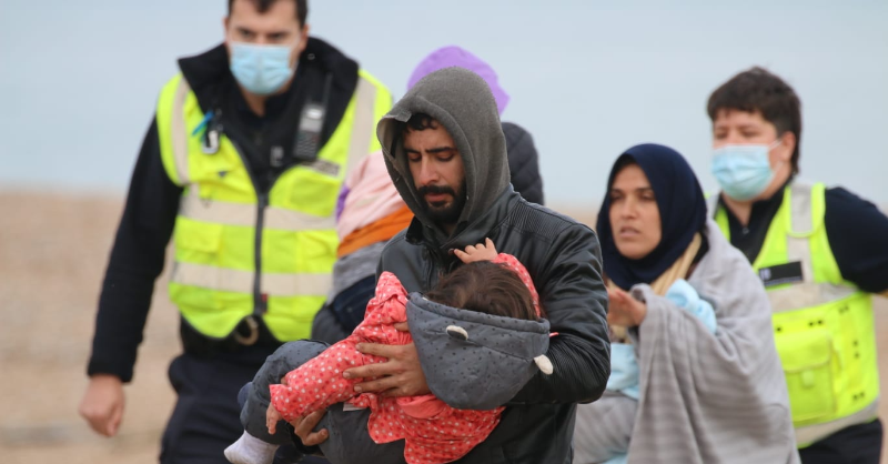 Care4Calais's tweet photo. We know it’s possible to give refugees safe passage – we did it with Ukrainian refugees. Will you stand with refugees and demand safe passage for people who want to claim asylum in the UK?