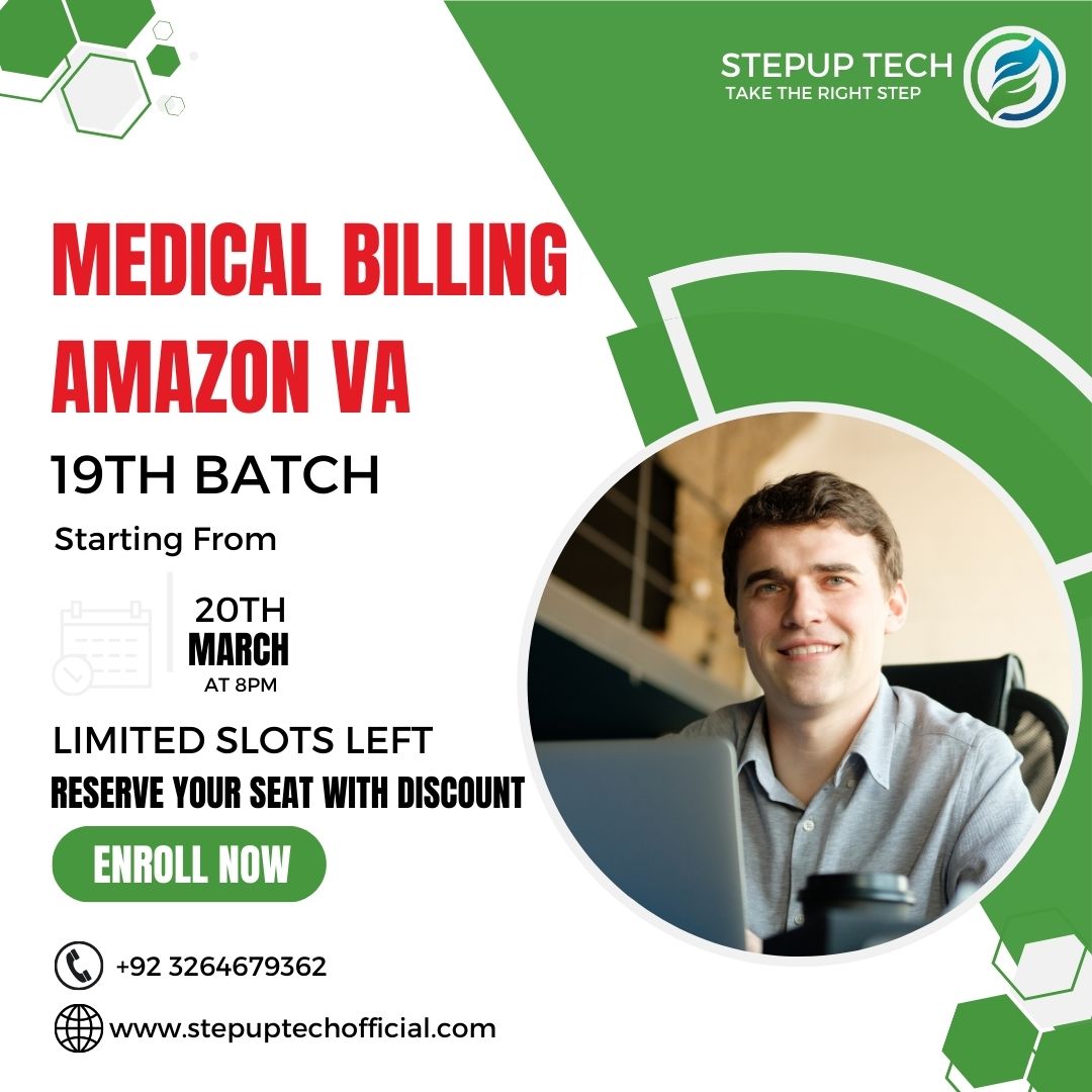 stepuplearning_'s tweet photo. ✨𝐑𝐀𝐌𝐀𝐃𝐀𝐍 𝐎𝐅𝐅𝐄𝐑 ✨
50% #discount on All Courses

Take advantage of this opportunity and Enroll now in #MedicalBilling or #Amazon #VA Course New batch will start from 20th march..
Limited Slots Left

#stepuptech #ecommerce  #amazonfba #entrepreneur #Pakistan #Ramadan https://t.co/xSHkoGwRFf