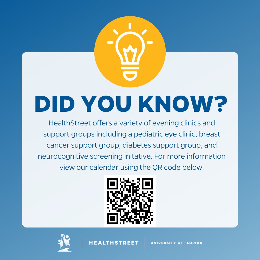 UF HealthStreet tweet media