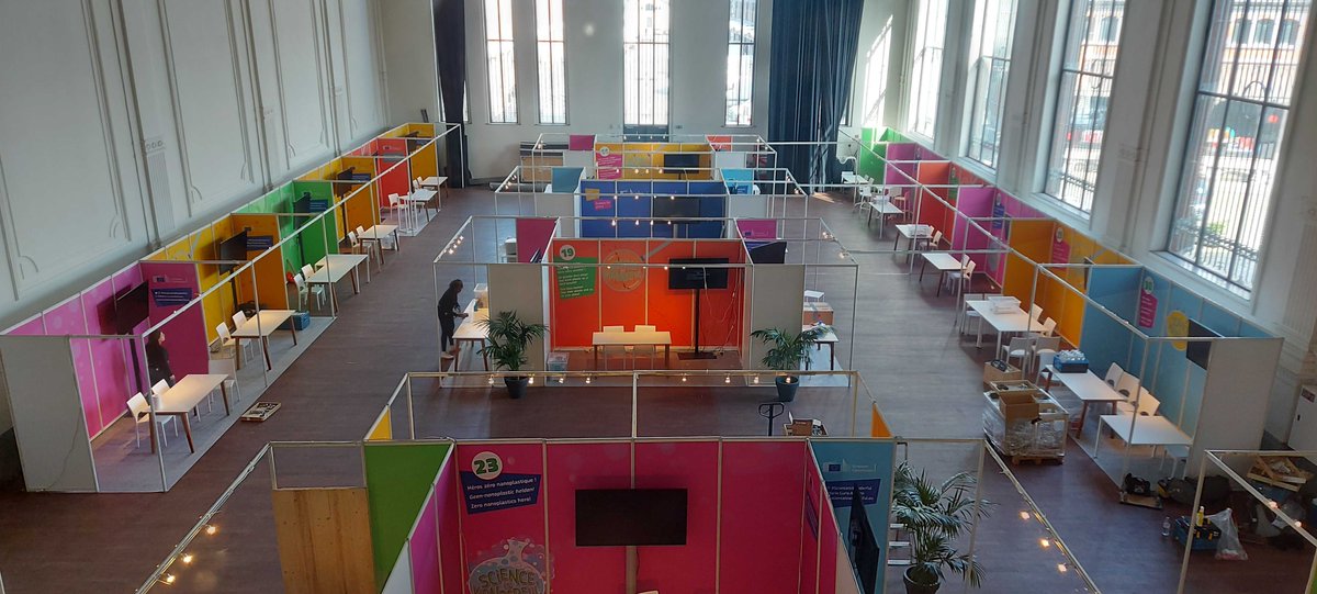 Sounds_H2020's tweet photo. 1 day to go......
@Sounds_H2020  is all geared up to present two interactive games at #ScienceisWonderful. Our ESRs are already at the venue, come join us at our booth 'Discover Spatial Sound!'. @MSCActions https://t.co/zlJ7EXHYrA