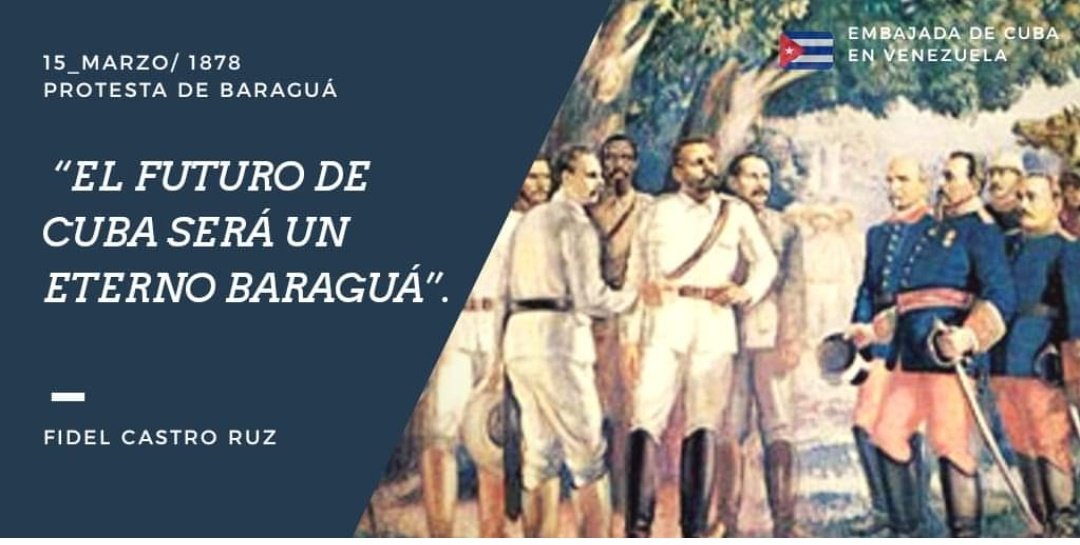 LuzardoMagdiel's tweet photo. 👉Los cubanos recuerdan hoy el 1️⃣4️⃣5️⃣ aniversario de la Protesta de Baragua, que marcó pauta en la historia de la isla como ejemplo de resistencia e intransigencia en la lucha por la independencia.🇨🇺💖 #JagueyEnVictoria #CubaViveEnSuHistoria #Matanzas @mariofsabines @SuselyMorfaG https://t.co/Q2IBb0fxeb