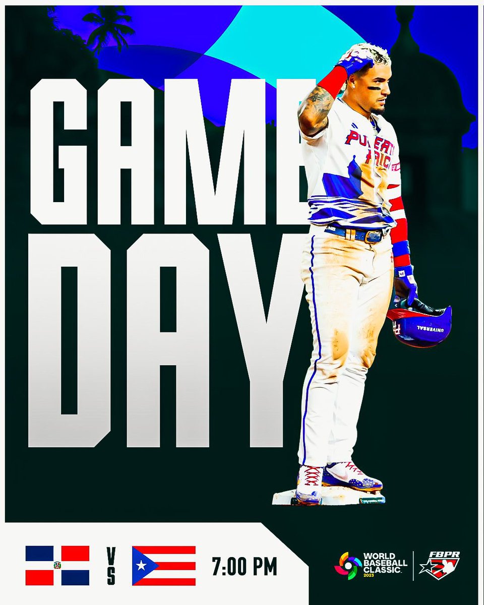 BeisbolPR's tweet photo. ¡El esperado encuentro! ⚾️🇵🇷

🆚 República Dominicana
⌚️ 7:00 p.m. 
🏟️ LoanDepot Park, Miami
📺 @wapadeportes
 
#LosNuestros
#WorldBaseballClassic https://t.co/eoY6JWGkRx
