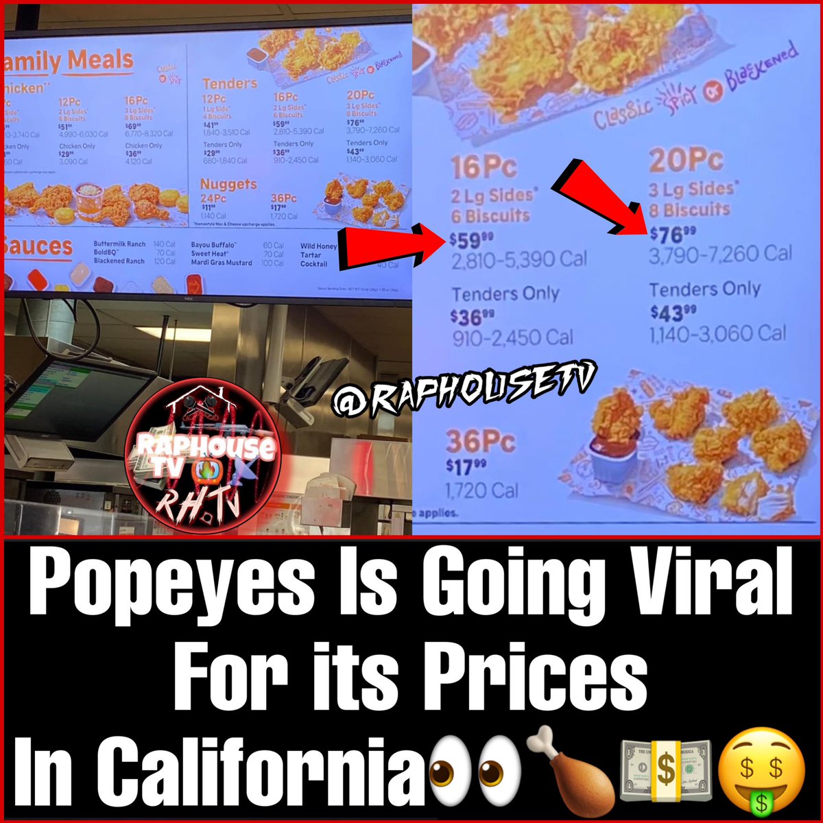 Popeyes Is Going Viral For its Prices In California👀🍗💵🤑