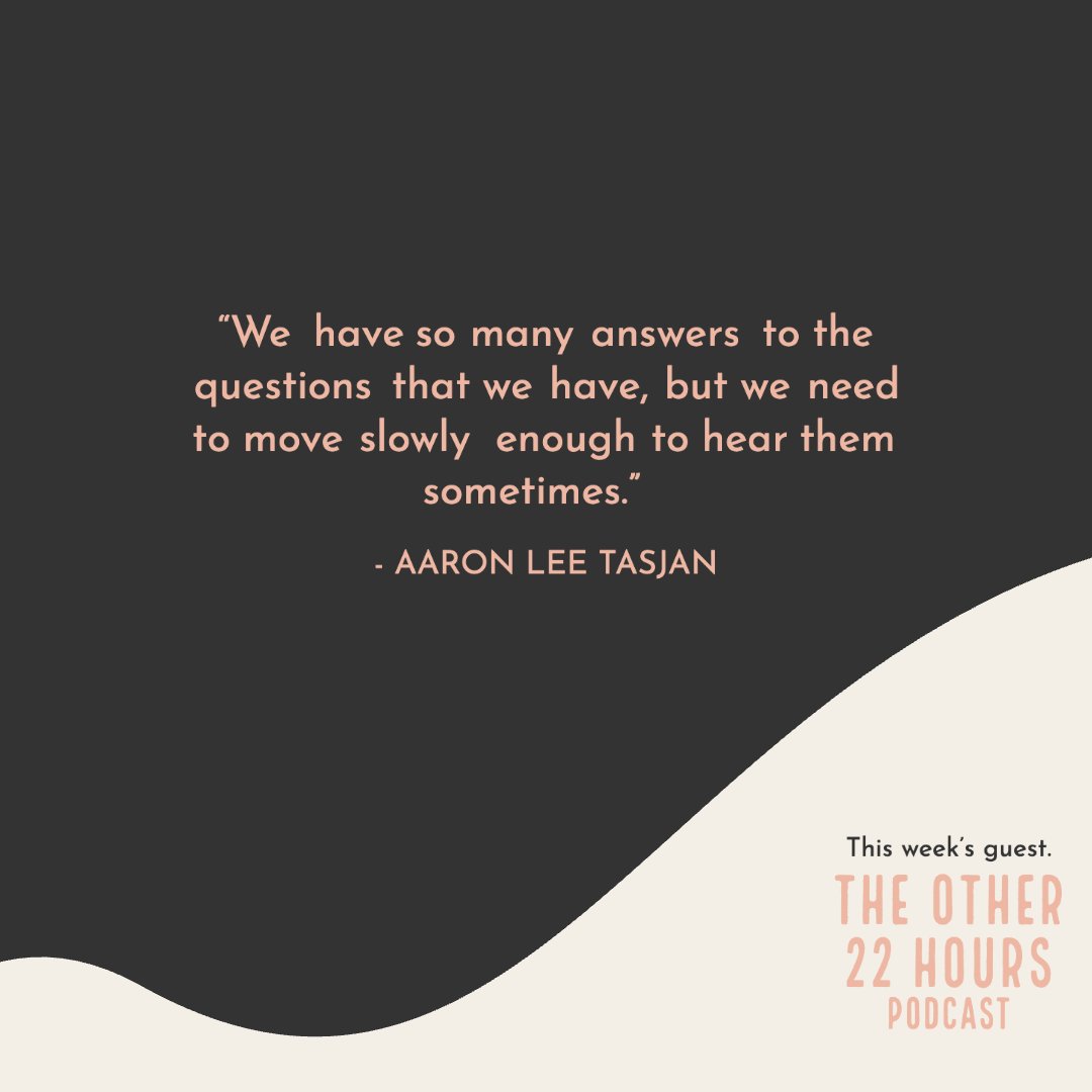 theother22hours's tweet photo. NEW EPISODE!
@aaronleetasjan1 on inner voices, slowing down, and inspiration from finding alternate creative outlets.
Available everywhere - https://t.co/lbRn5z25jb
#creativity #musicindustry #mentalhealth #theother22hours #musiccommunity #creativeoutlets #slowingdown https://t.co/FKAm14wYyt