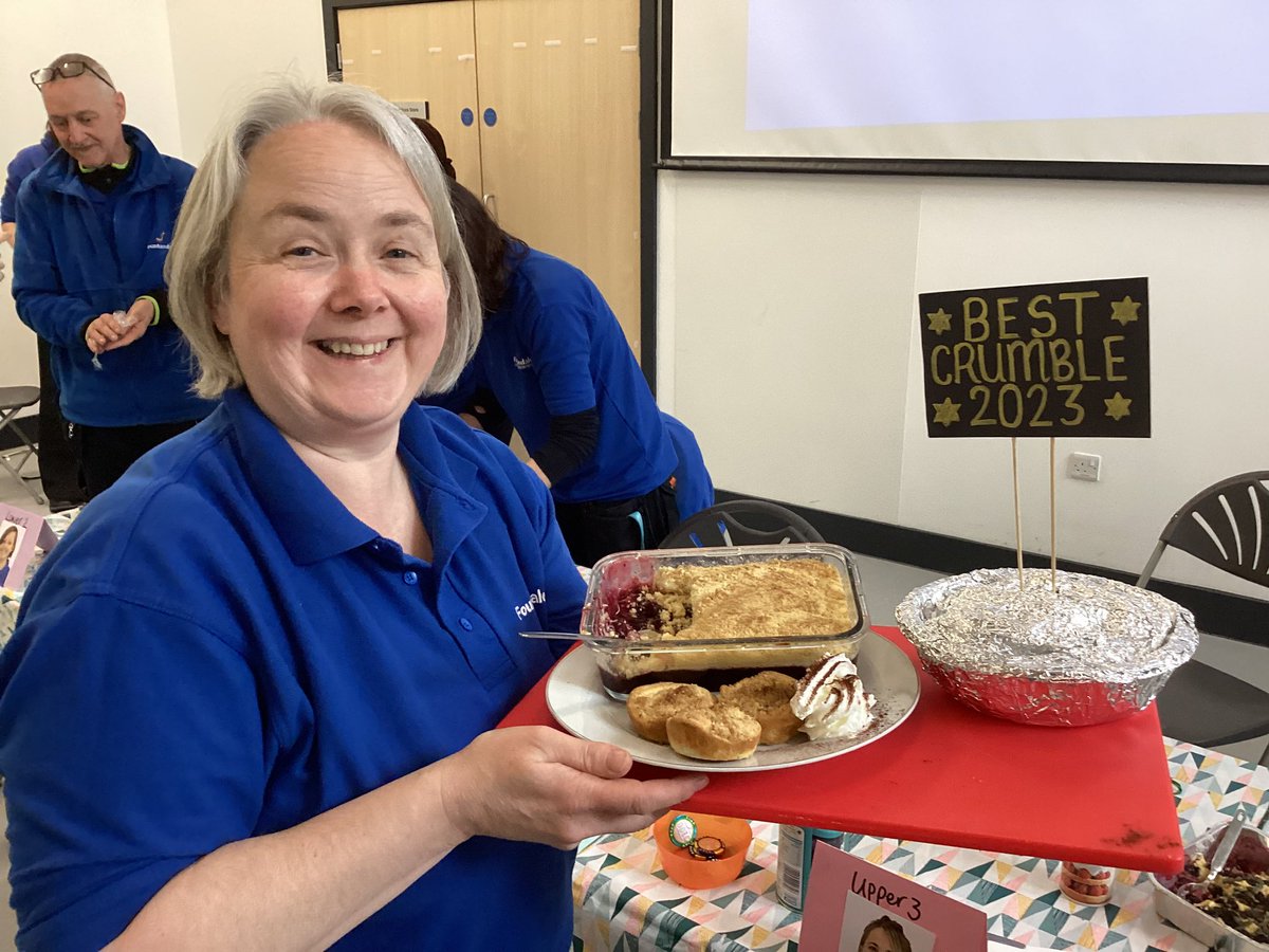 FountaindaleSch's tweet photo. Well done to Class Upper 3, crowned: Best Crumble 2023. The whole school enrichment competition was a delicious delight! #letsgetreadytocrumble #fountaindalefamily https://t.co/GgUngvt7Ie