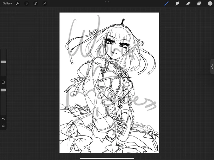 I wanna see Pika in a gothic lolita dress, gotta do it myself it seems. WIP 