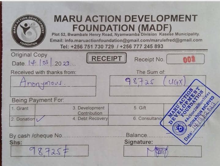 Maru_foundation's tweet photo. Wow! Our first donation to #Action2MillionTrees campaign is well received from Anonymous! You too can be part of #TreeMovement by supporting our communityLed #ClimateActions @CJOlusoga @TheGreenParty @Natalie24914765 @maritxulanda @Sdg13Un @GreengrantsFund @mbc22 @sacredbalance https://t.co/nMXSI6noJU