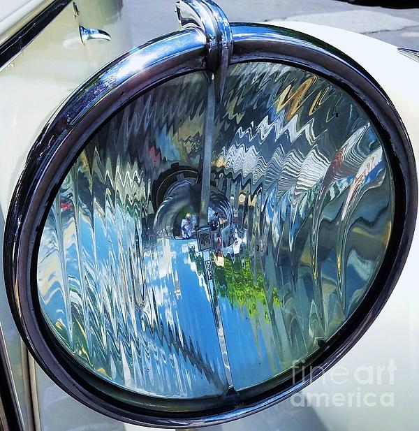 New artwork for sale! - 'Surreal Reflections In A 1955 Rolls Royce Headlamp' - fineartamerica.com/featured/surre… @fineartamerica