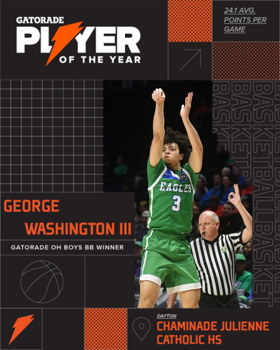 Congratulations to <a href="/CJEaglesMBB/">CJ Men's Basketball</a> George Washington III on being named the 2022-2023 Gatorade Ohio Boys Basketball Player of the Year.