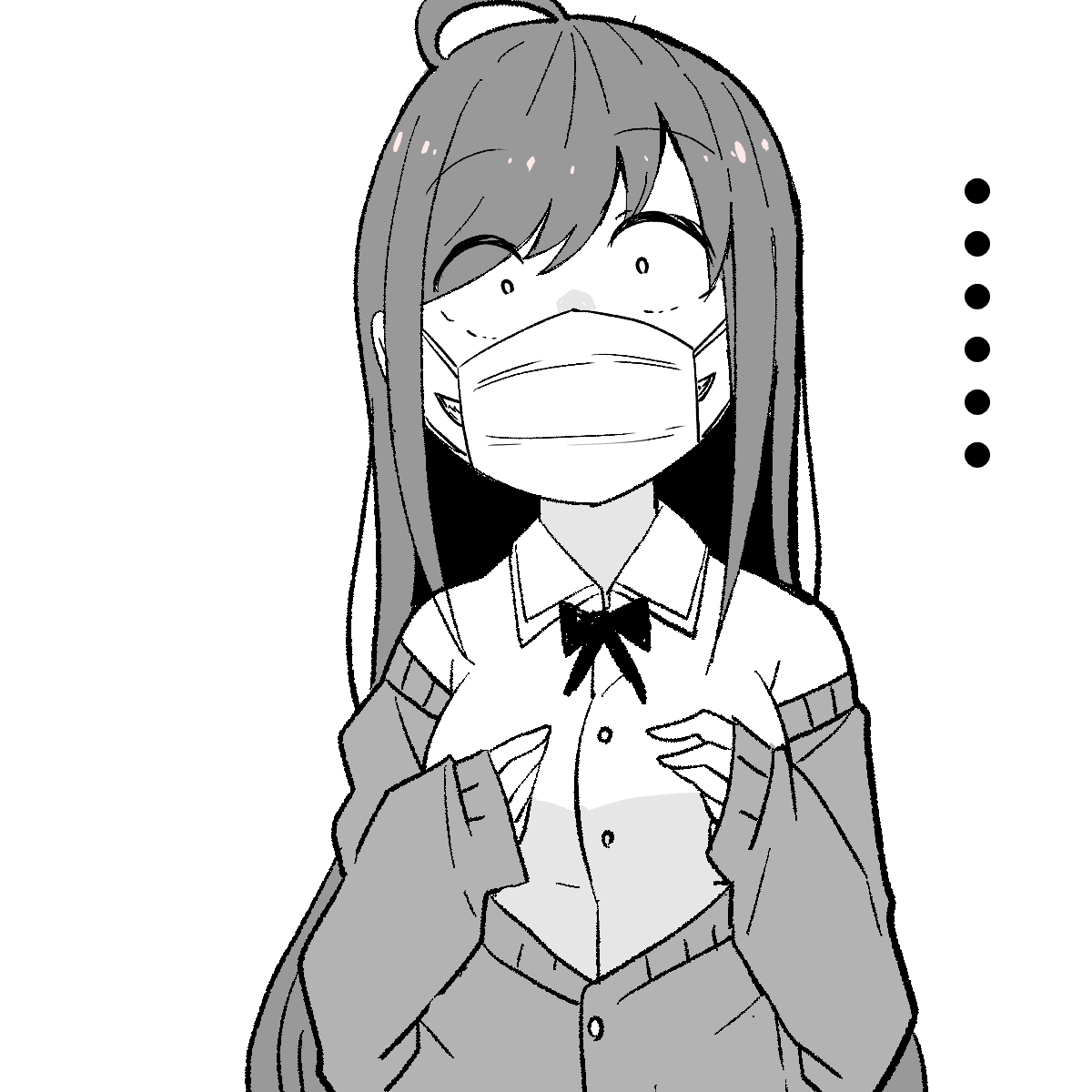コロナ化で明るく生きるタイプの口裂け女さんです。 #漫画 #都市伝説娘 