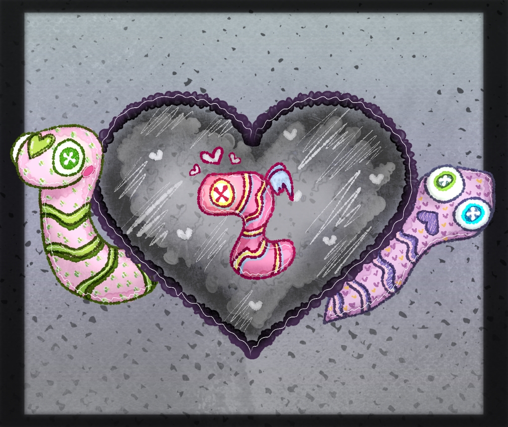 As it was White Day..
I kept thinking about hearts.
Didn't think that little wormies could be so much fun to color.
🐛🪱