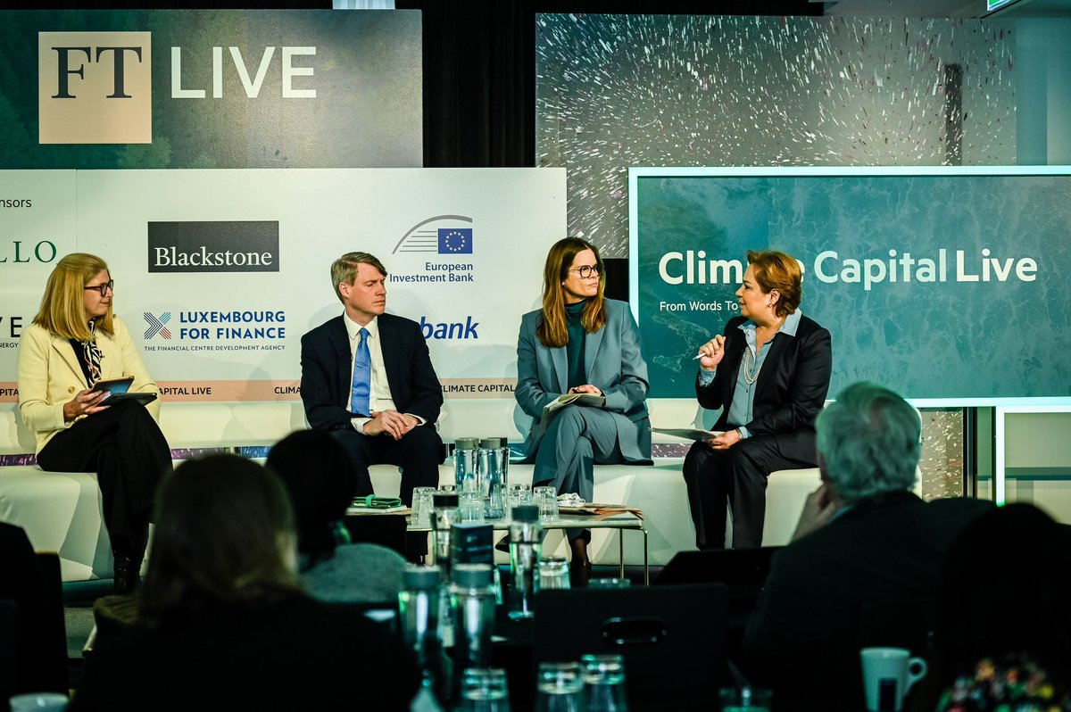 PEspinosaC's tweet photo. It was a pleasure to participate at the @FinancialTimes Climate Capital Live 2023 to discuss with @CSkidmoreUK @katehamptongray and @pilitaclark how to keep climate change at the top of the agenda. #ftclimate https://t.co/SomGhyKET6
