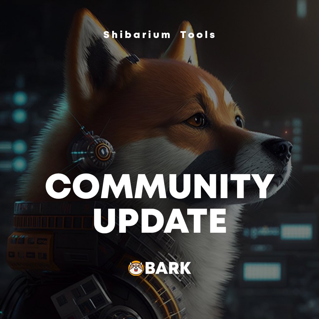 BarkTools's tweet image. 🚨 $BARK Utility Update 

This week, we will have two utilities going live, Rug Checker Tool (Contract Scanner) and LP/Token Locker. 

Enjoy these great features on the ETH Network, prior to the launch of Shibarium!