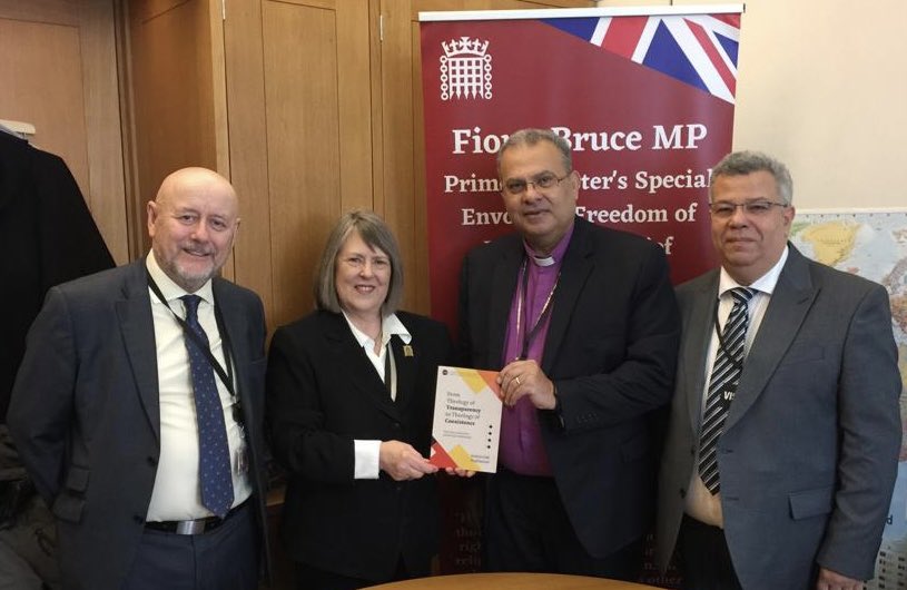 Good to meet Rev Zaki Stephanous, President of the Protestant Churches of #Egypt, and to hear of the positive journey of many there regarding their freedom to practice their religion or belief.