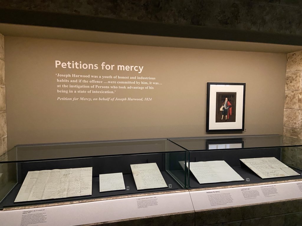 long_carrie's tweet photo. Squeezed in a quick exhibition on my trip to London. Nice to seeing some interesting petitions and interpretations at @MuseumofLondon #executions exhibition. #phdchat https://t.co/KRJUPg50CM