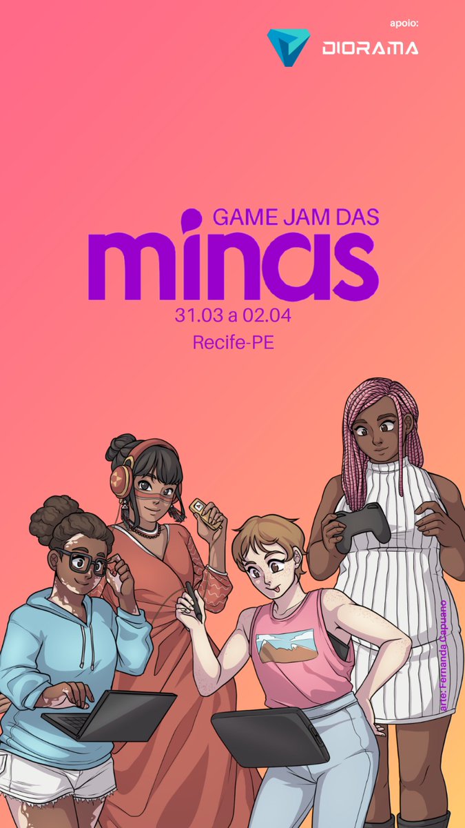 Inscrições abertas pra Game Jam das Minas:
forms.gle/MgFZU8rRCGR3oS…

Mais informações em breve pelo insta da jam das minas: instagram.com/jamdasminas/

Galera de Recife e arredores, divulga aí por favor. O evento será presencial.