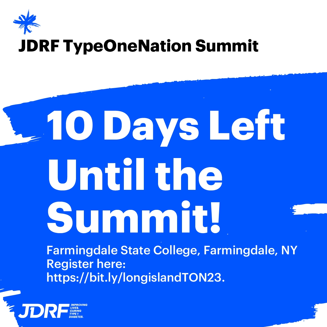 JDRFgnym's tweet photo. We are just 10 days away from the first TypeOneNation Summit! Join us for a FREE morning of support, education, and community. 
March 25th, Farmingdale, NY: https://t.co/KGwaE6zpiA
April 22nd, Brooklyn, NY: https://t.co/gqd7lK4dTL
April 29th, Norwalk, CT: https://t.co/Rv0pZao5Mw https://t.co/G62tGC6Sey