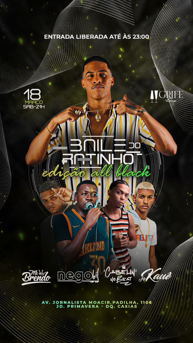 Sábado vamos parar tudo na Grife 👏🏿👏🏿👏🏿