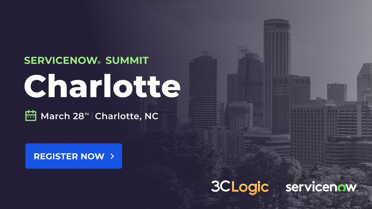 3CLogic's tweet photo. #3CLogic is excited to join fellow Diamond Sponsors @thirdera_  and @newrocketinc at the #ServiceNow Summit!

Register for this free-to-attend, in-person event for a day full of innovation, conversations with experts, and more: https://t.co/8KLqoZTe9I 
 
#ServiceNowEvents #CX https://t.co/jG9ptvesBq