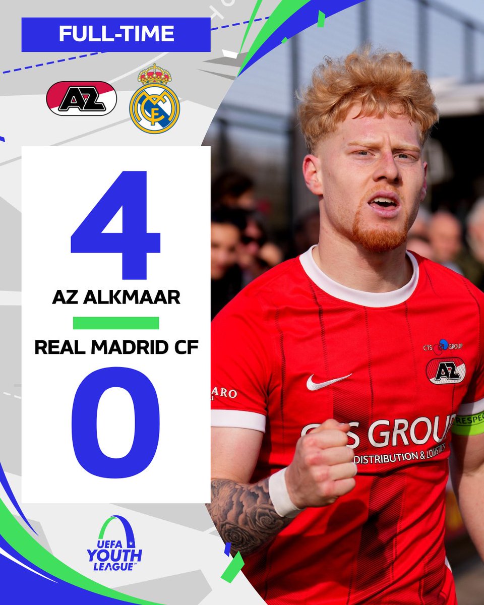 🌟 𝗪𝗘'𝗥𝗘 𝗚𝗢𝗜𝗡𝗚 𝗧𝗢 𝗡𝗬𝗢𝗡!

⚽️ 25. Beukers 1-0
⚽️ 28. Poku 2-0
⚽️ 78. Meerdink 3-0
⚽️ 85. Beukers 4-0

#AZ #azrea #UYL #RedAlert