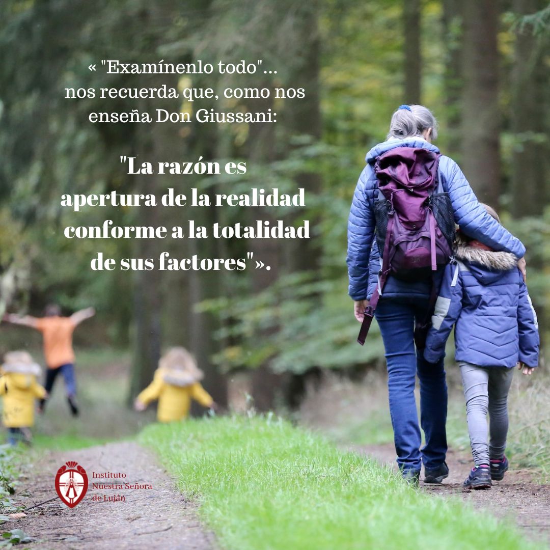 TwitLujan's tweet photo. Buen miércoles! Les compartimos fragmentos del Proyecto Institucional 2023: «"Examínenlo todo"... nos recuerda que, como nos enseña Don Giussani: "La razón es apertura de la realidad conforme a la totalidad de sus factores"». https://t.co/nxVkXQmeVw
