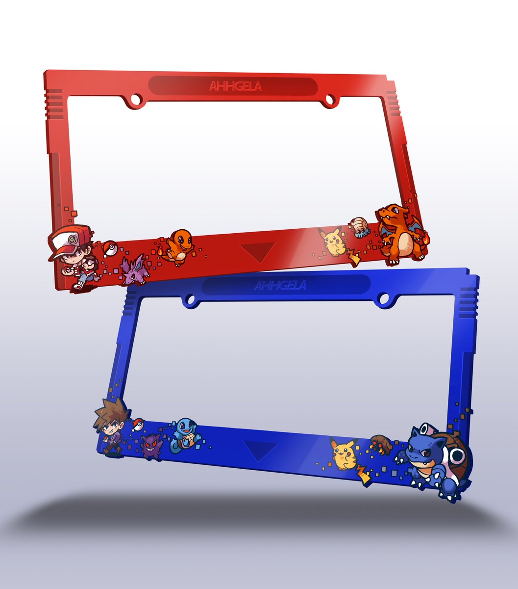 new license plate mockups !

red vs blue which ones your fav ? 👀