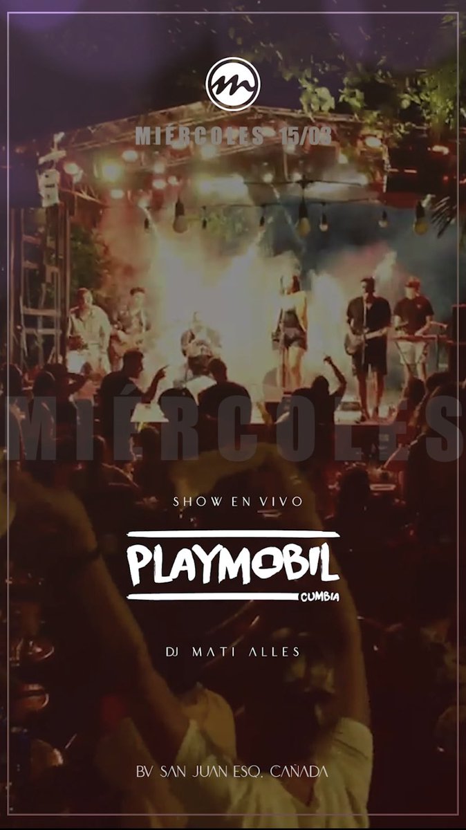 PlaymobilCumbia's tweet photo. HOY VOLVEMOS A LA ESQUINA MÁS FAMOSA 🙌🏻🙌🏻 

MARÍA MARÍA SE VISTE DE FIESTA 🎉

Te esperamos! Te lo vas a perder?

📝LISTA A NOMBRE DE PLAY HASTA LA 1:30 hs! https://t.co/1ee6Exv8pc