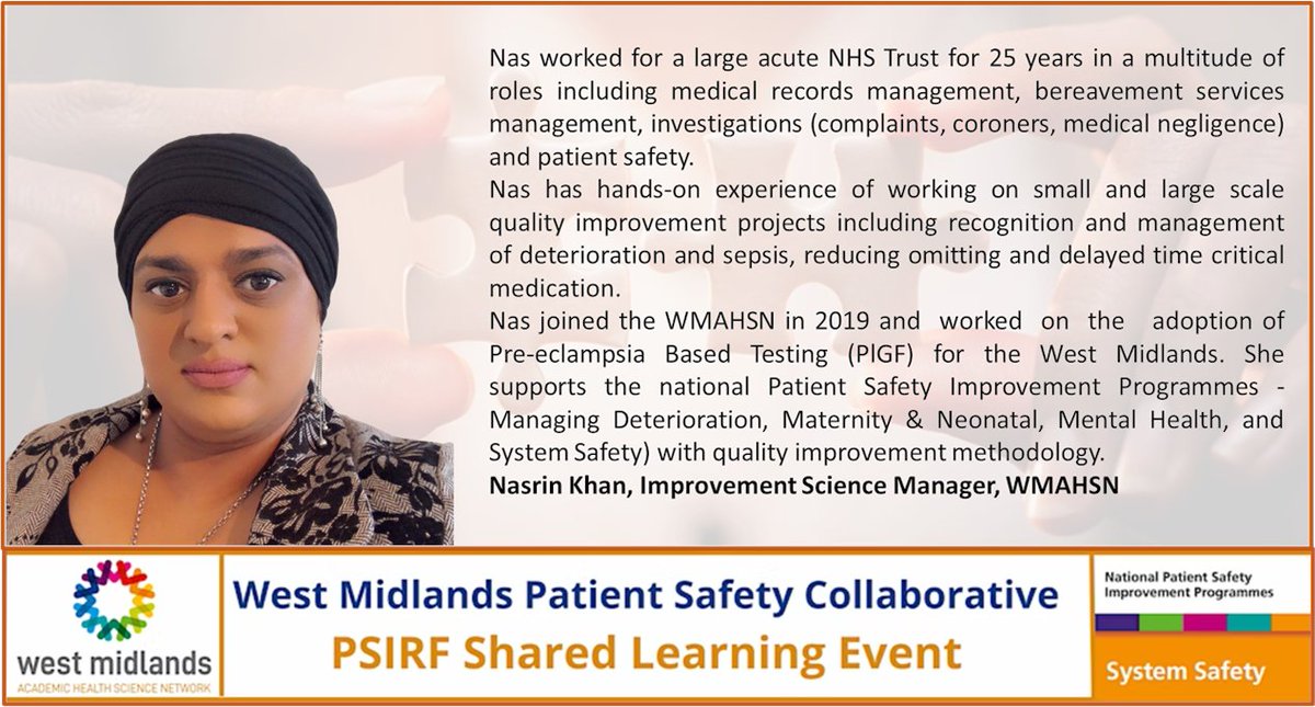 West Midlands PSC (@ptsafetywm) on Twitter photo Our 3rd webinar ‘Quality Improvement & Model for Improvement’ will explore tools, techniques and practices that can be used to support practice. Register via: bit.ly/3ZKH9LA
@wmahsn <a href="/Dhodgkiss5/">Daniel Hodgkiss</a> <a href="/harropvictoria1/">Victoria Harrop</a> <a href="/CarolineTillott/">WMAHSN Quality Imp</a> <a href="/JodieMazur/">Jodie Mazur</a> <a href="/nasrinkhan9/">Nasrin Khan</a> Our 3rd webinar ‘Quality Improvement & Model for Improvement’ will explore tools, techniques and practices that can be used to support practice. Register via: bit.ly/3ZKH9LA
@wmahsn <a href="/Dhodgkiss5/">Daniel Hodgkiss</a> <a href="/harropvictoria1/">Victoria Harrop</a> <a href="/CarolineTillott/">WMAHSN Quality Imp</a> <a href="/JodieMazur/">Jodie Mazur</a> <a href="/nasrinkhan9/">Nasrin Khan</a>