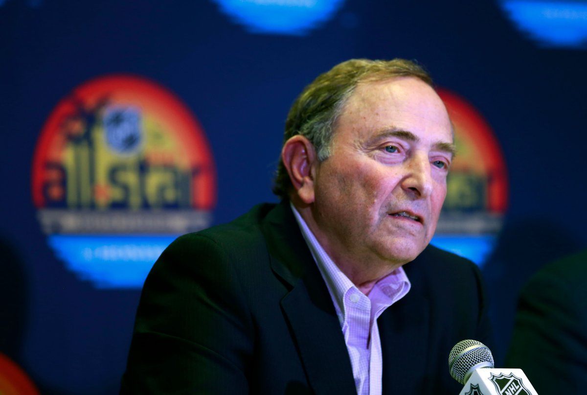 BR_OpenIce's tweet photo. Gary Bettman said at the GM meetings today that there will be no changes to the NHL's playoff format.

"This is working well." https://t.co/J4i2GrKuU2
