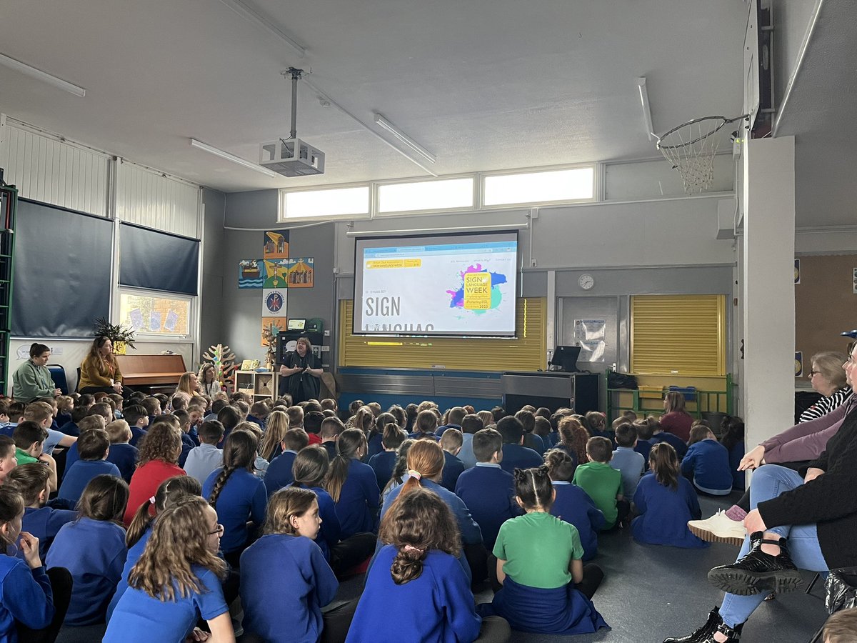 stmarypatrick's tweet image. We have had a special assembly today all about British Sign Language. We talked about how we are all different and we have lots of ways to communicate. We learnt some different ways to sign words and phrases. @BritishSignBSL  #SignLanguageWeek