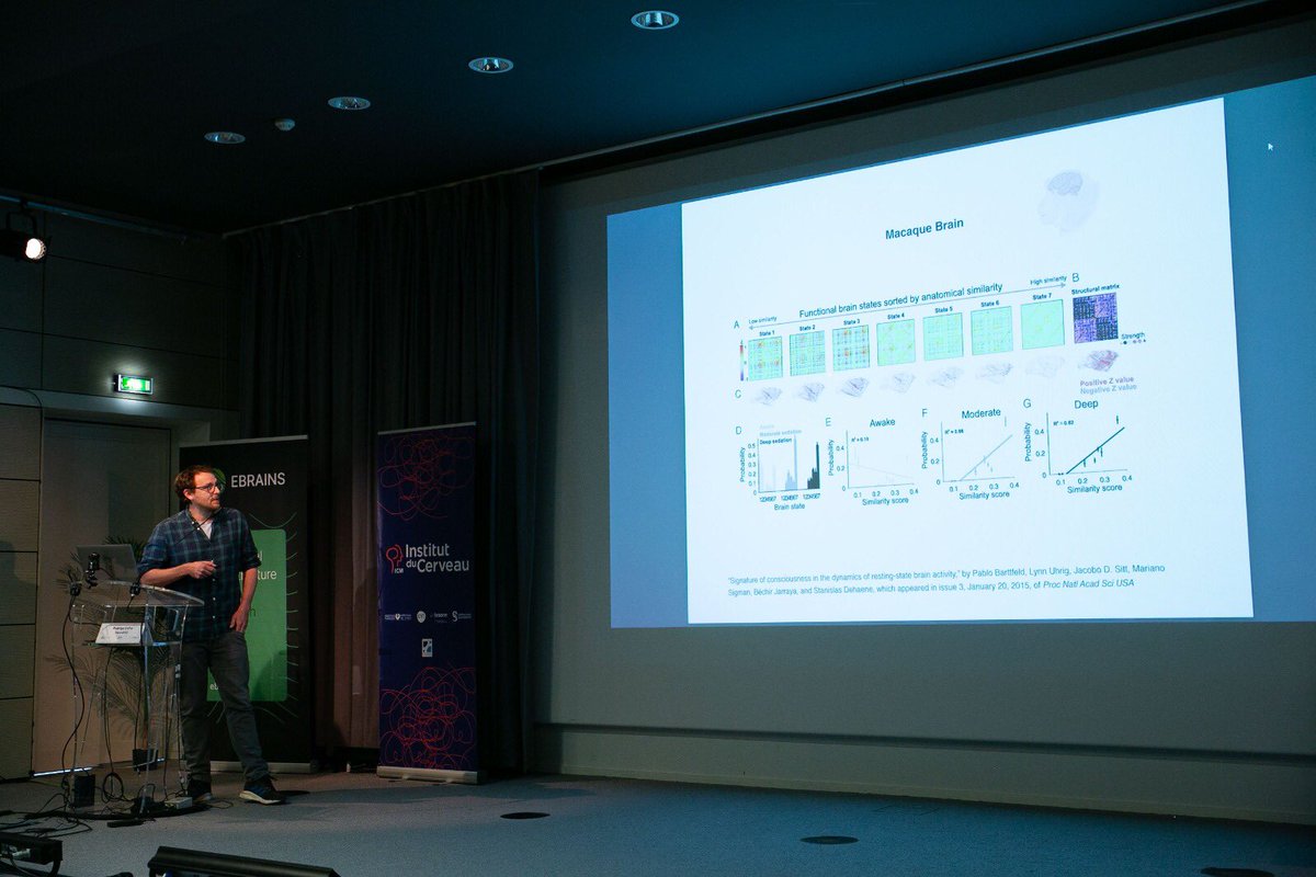 HBP_Education's tweet image. The last plenary session of the #PFCebrains workshop is about #computationalmodelling and starts with talks by @Cofre_Rodrigo_ on dynamical aspects of the brain, @MorenoBote on the orbitofrontal cortex and @jorgefmejias on memory across neocortical networks 💻🧠
