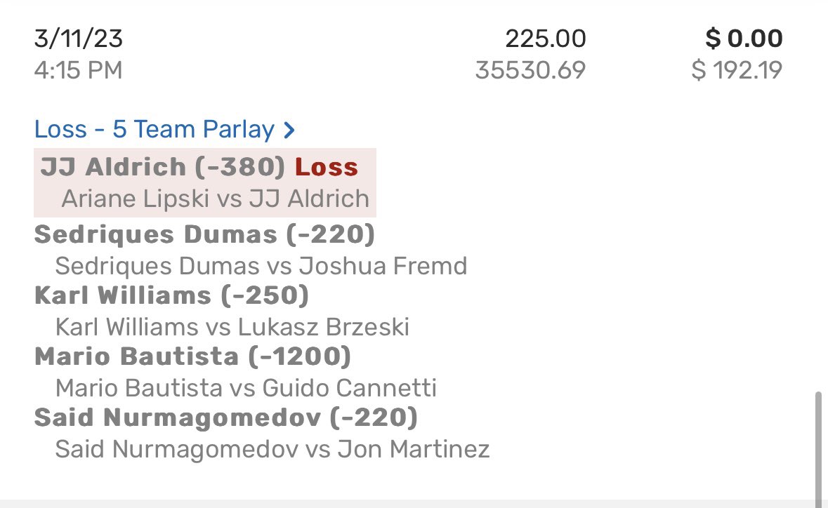 SDergunov's tweet photo. @BovadaOfficial Heavy favorite lost 🙈 https://t.co/qhkgzSsBFP