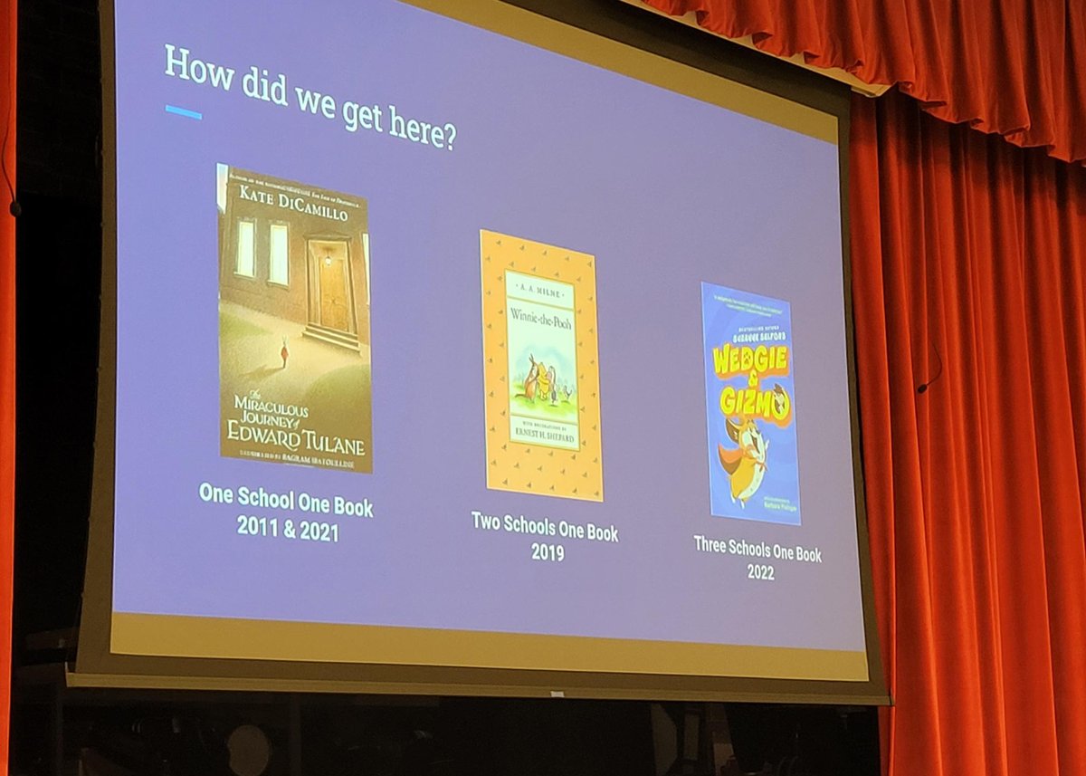 HiltonCSD's tweet photo. Last night, VE students did a stellar job presenting to the Board about this month’s Three Schools, One Book &amp; how reading the same book – “Masterpiece” by Elise Broach this year – builds a community of readers! #readingforpleasure @benjaminbrudd @LoraKB13 https://t.co/qQrv13wrKj