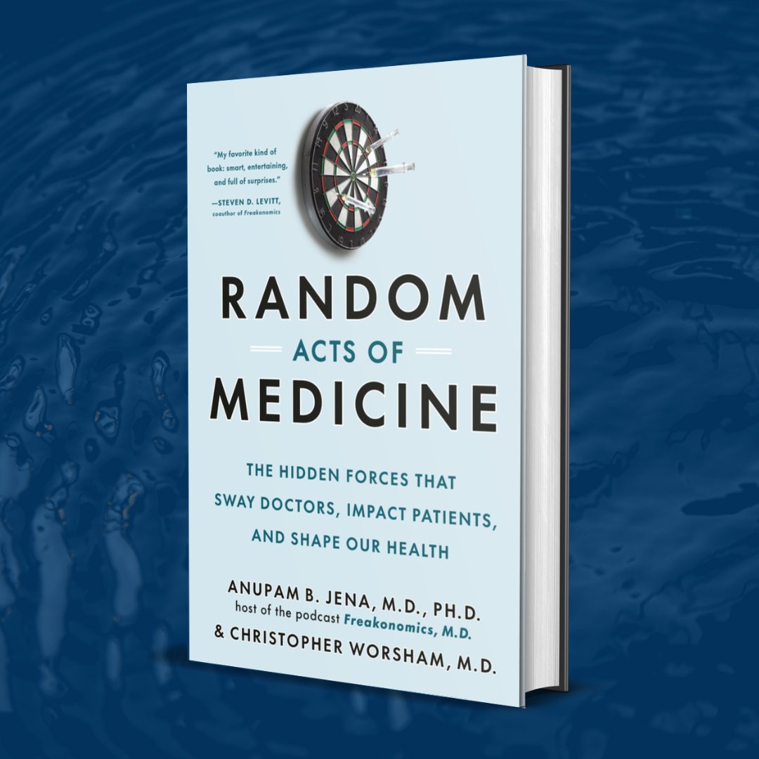 Chris Worsham (@chrisworsham) on Twitter photo My book co-authored with <a href="/AnupamBJena/">Anupam Jena</a> "RANDOM ACTS OF MEDICINE: The Hidden Forces that Sway Doctors, Impact Patients, and Shape Our Health" comes out this July from <a href="/doubledaybooks/">Doubleday</a> <a href="/penguinrandom/">Penguin Random House š§š š</a>! Available now for pre-order!
penguinrandomhouse.com/books/708150/r⦠My book co-authored with <a href="/AnupamBJena/">Anupam Jena</a> "RANDOM ACTS OF MEDICINE: The Hidden Forces that Sway Doctors, Impact Patients, and Shape Our Health" comes out this July from <a href="/doubledaybooks/">Doubleday</a> <a href="/penguinrandom/">Penguin Random House š§š š</a>! Available now for pre-order!
penguinrandomhouse.com/books/708150/rā¦