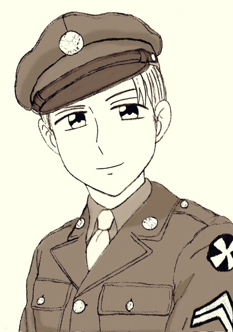 「military jacket smile」 illustration images(Latest)