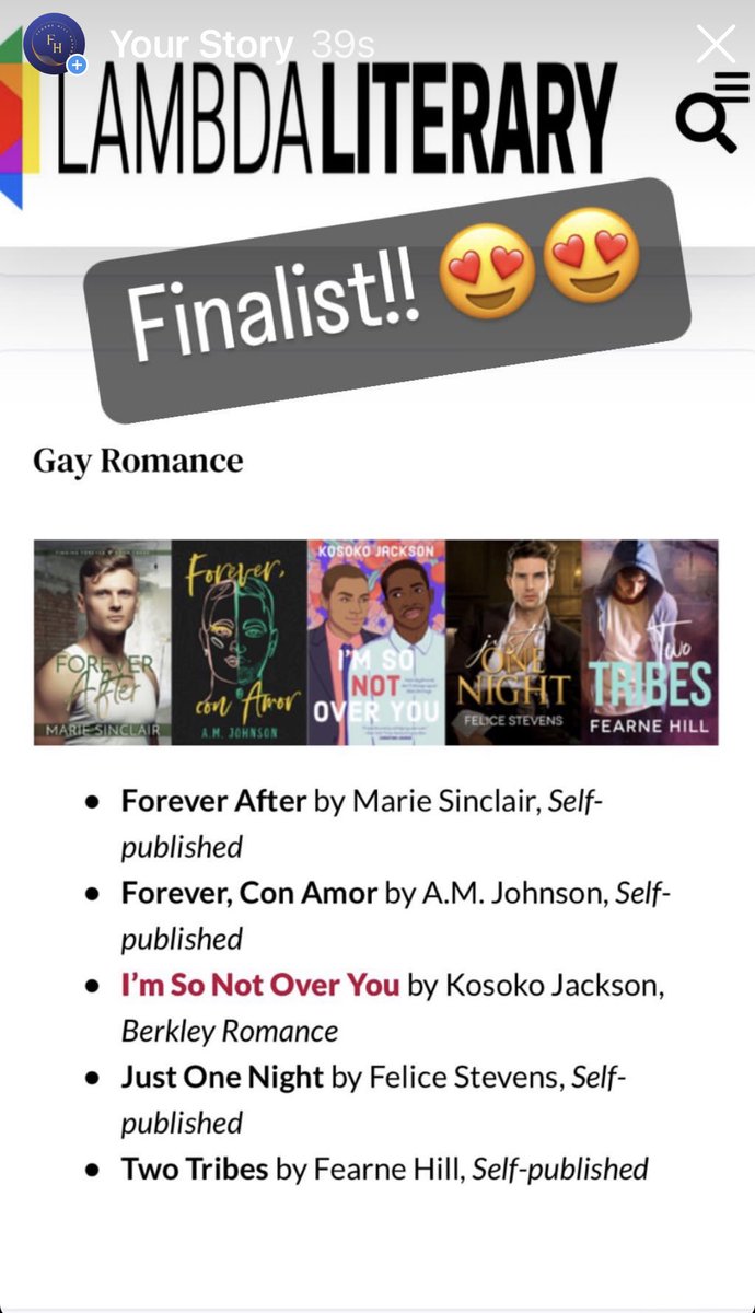 FearneHill's tweet image. Yay!!!! 😍😍 My funny little book made the finals!! 
#lammys #lambdaliterary