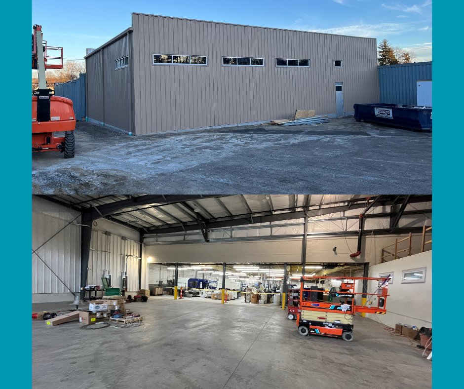 StelrayPlastic's tweet photo. It seems like yesterday that Stelray announced the groundbreaking for our new 5,000 square foot addition to our molding department at our facility in Ansonia, CT. Though not a finished project yet, we are getting close! Next up, epoxy floor coating! https://t.co/KHfT8EzuRs