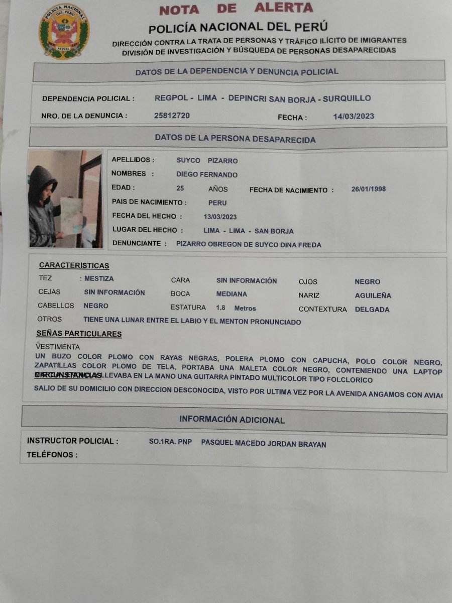 V_andreaAR's tweet photo. Por favor, me ayudan a difundir este mensaje. 
El es Diego Suyco padece de esquizofrenia paranoide, está extraviado.
Cualquier información de su paradero en comunicarse a 922560742
962401890
@rmapalacios @julianaoxenford
#TeEstamosBuscandoDiego 
#Peru #Peruano #SOSPeru https://t.co/AT8O1IJL0N